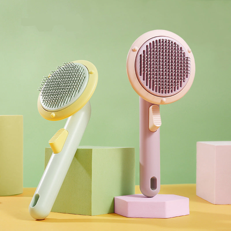 New Hand-held Steel Wire Self-cleaning Brush
