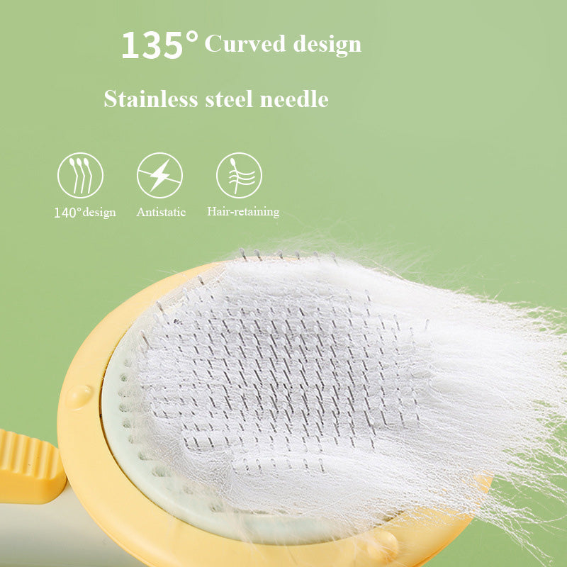 New Hand-held Steel Wire Self-cleaning Brush
